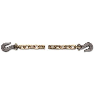 Peerless Grade 70 Transport Tiedown Chain Assemblies, 5/16 in, 4,700 lb Load, Yellow 5261463