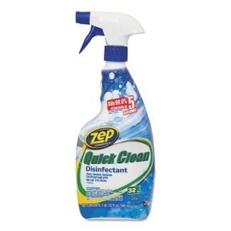 Zep Professional Quick Clean Disinfectants, 12 oz Bottle, Characteristic Scent ZUQCD32