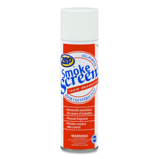 Zep Professional Smoke Screen Deodorizer, 16 oz, Aerosol Can, Fresh Scent 18701