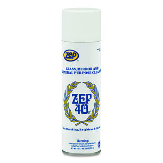 Zep Professional Zep 40 Non-Streaking Multi-Surface Cleaner, 18 oz, Aerosol, Mint Scent 322901