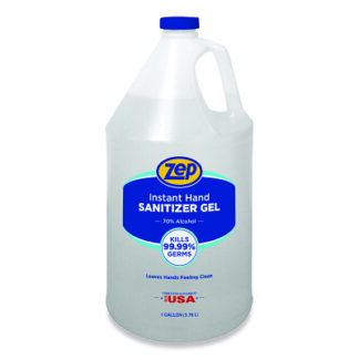 Zep Professional Instant Hand Sanitizer 70% Alcohol Gel, 1 gal, Light/Clean Scent 355824