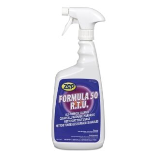Zep Professional FORMULA 50 R.T.U. All-Purpose Cleaner, 1 qt Spray Bottle, Citrus F50001