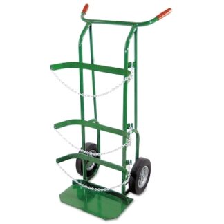 Anthony Dual-Cylinder Delivery Cart, 10 in dia Cylinders, 10 in Solid Rubber Wheels 553B