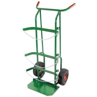 Anthony Dual-Cylinder Delivery Cart, 48 in H x 14 in W, 10 in Pneumatic Wheels 55PN3B