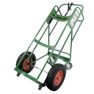 Anthony Cryogenic Use Single-Cylinder Cart, 46 x 28 in, 16 x 4 in Pneumatic Wheels 87U4