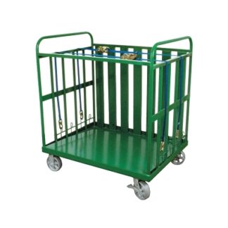 Anthony Heavy-Duty Cylinder Buggies, Holds 80 Cylinders, 6 in Steel Wheels CB504