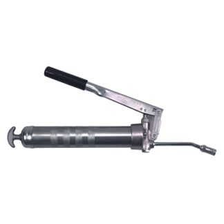 Alemite Heavy Duty Lever Grease Guns, 16 oz, 10,000 psi, 1/8 in, Rigid Extension/Coupler 1056SE4