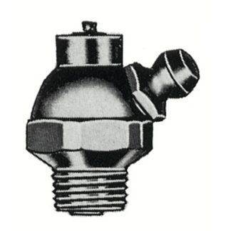 Alemite Hydraulic Shut-Off Fittings, Elbow - 60°, 1 in, Male/Male, 1/8 in (PTF) 1940B