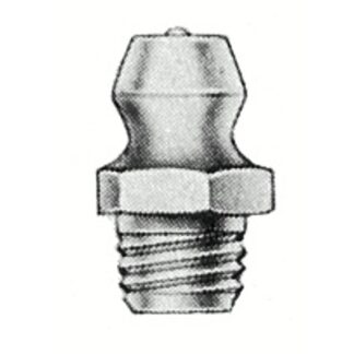 Alemite Thread Forming Fittings, Straight, 37/64 in, Male/Male, 1/4 in 3038B
