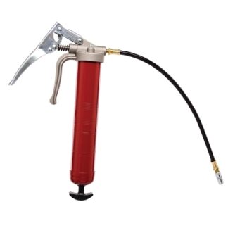 Alemite Professional Pistol Grip Grease Gun, 16 oz, 7500 psi, Hose/Coupler, Grease 555E