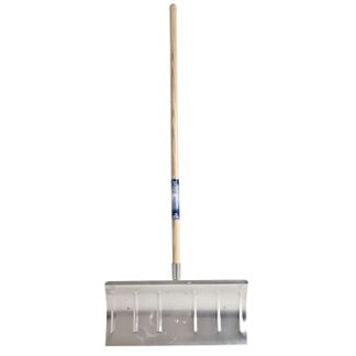 TRUE TEMPER Arctic Blast Aluminum Snow Pushers/Shovels, 12 X 24 Blade, Wood Straight Handle 1641900