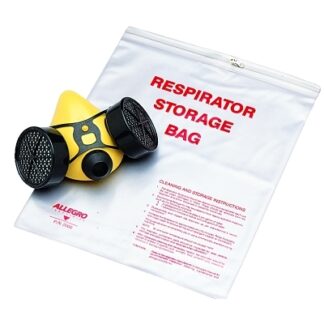Allegro Respirator Storage Bag, For  Half/Full Mask, Clear 2000