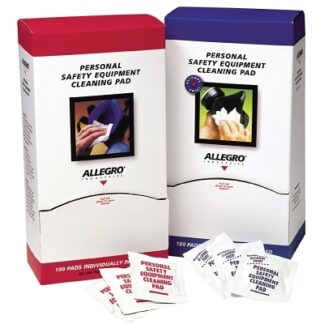 Allegro Personal Safety Equipment Cleaning Pads, Alcohol-free, 5 in x 8 in, White 3001