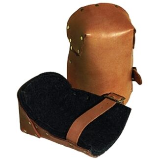 Alta Leather Pro Knee Pad, Strap/Buckle, Russet 30903