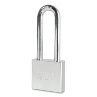 American Lock Steel Padlocks (Square Bodied), 3/8 in Diam., 3 in Long, Keyed Different A5262
