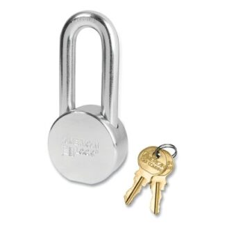 American Lock Solid Steel Padlock, 7/16 in dia, 2 in L, 3/4 in W, Keyed Alike, Keyed - D188 AH11KAD188