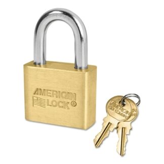 American Lock Brass Bodied Padlocks (Blade Cylinder), 5/16 in Diam., 1 1/8 in Long AL50