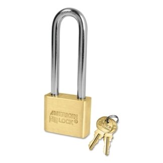 American Lock Brass Bodied Padlocks (Blade Cylinder), 5/16 in Diam., 3 in Long AL52