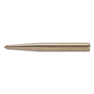 Ampco Safety Tools Center Punches, 4 1/2 in, 3/8 in tip, Aluminum Bronze P1291