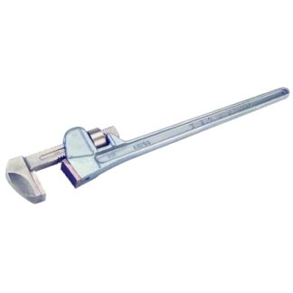 Ampco Safety Tools Aluminum Straight Pipe Wrenches, 90° Head Angle, Bronze Body Jaw, 24 in W214AL