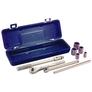 Ampco Safety Tools 9 Piece Socket Sets, 1/2 in, 6 Point W290