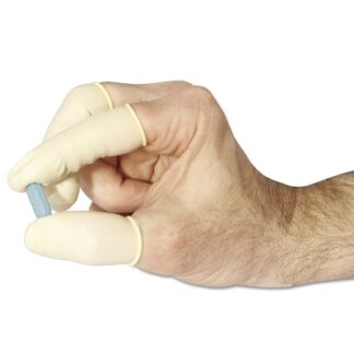 Honeywell North Nitrile Anti-Static Finger Cots, 125LNR, Rolled, Medium, White 125LNRMH5