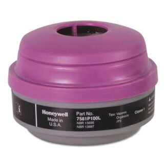Honeywell North Combination Gas and Vapor Cartridges, Organic Vapor, P100, Black, Magenta 7581P100L