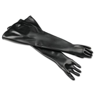 Honeywell North Neoprene Glovebox Gauntlet Gloves, Black, Smooth, 10 1/2 8N303210H