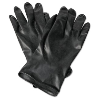Honeywell North Chemical Resistant Butyl Gloves, Size 7, Black, 13 mil, Smooth B1317
