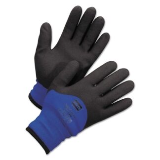 Honeywell North NorthFlex Cold Grip Coated Gloves, Medium, Black/Blue NF11HD8M