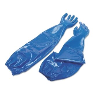 Honeywell North Nitri-Knit Supported Nitrile Gloves, Elastic Cuff, Interlock Knit, 11, Blue NK803ES11