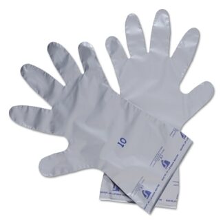 Honeywell North Silver Shield/4H Gloves, PE and EVOH, 2.7 mil, Size 9, Silver SSG9