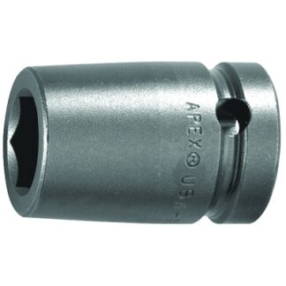 APEX 1/2" Dr. Standard Sockets, 22222, 1/2 in Drive, 19 mm, 12 Points 19MM15D