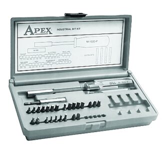 APEX 24 Bit Drive Tool Sets, Steel, Includes Case 24BITKIT