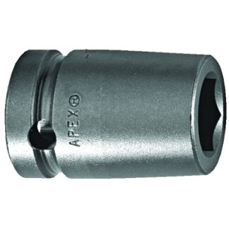 APEX 1/2" Dr. Standard Sockets, 06814, 1/2 in Drive, 7/16 in, 6 Points M5114