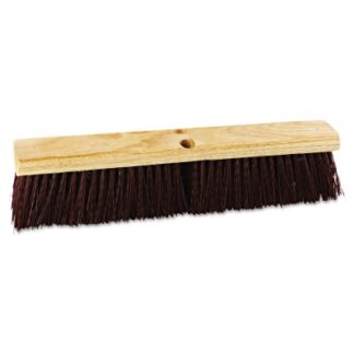 Boardwalk Floor Brush Head, 18 in Wide, Maroon, Heavy Duty, Polypropylene Bristles BWK20318