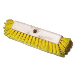 Boardwalk Dual-Surface Scrub Brush, Plastic Fill, 10 in Long, Yellow BWK3410