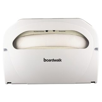 Boardwalk Wall-Mount Toilet Seat Cover Dispenser, Plastic, White BWKKD100