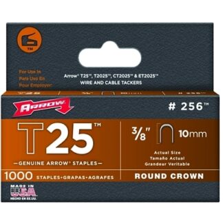 Arrow Fastener 25038 T25 STAPLES 3/8"1000/PK 256