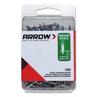 Arrow Fastener Aluminum Rivets, 1/4 x 1/8, Medium RMA18IP