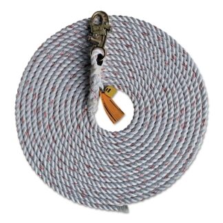 DBI-SALA Rope Lifelines with Snap Hooks, 30 ft, Self-Locking Snap Hook, 310 lb 1202754