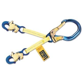 DBI-SALA Web Rebar/Positioning Lanyards, 18 in, Self-Locking Snap Hook, 310 lb 1231380