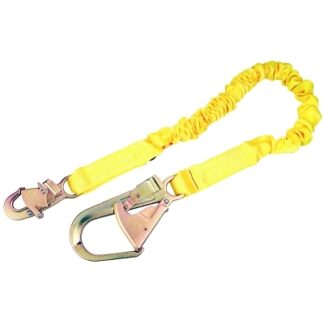 DBI-SALA ShockWave2 Shock Absorbing Lanyard, 6 1/4 in, Swivel Snap Connection, 1 Leg 1244321
