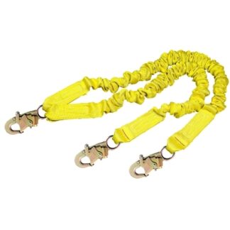 DBI-SALA ShockWave2 Shock Absorbing Lanyard, 6 ft, Double Locking Connection, 2 Legs 1244406