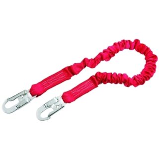 Protecta PRO Shock Absorbing Lanyard, 6 ft, Self-Locking Connection, Snap Hook, 1 Leg 1341001