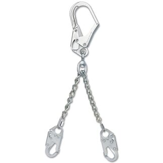 Protecta PRO Chain Rebar/Positioning Lanyards, 24 in, Self-Locking Snap Hook, 310 lb 1350150