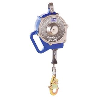 DBI-SALA Sealed Blok Self-Retracting Lifeline, 30 ft, Galvanized Steel Swivel Snap, 1 Leg 3400800