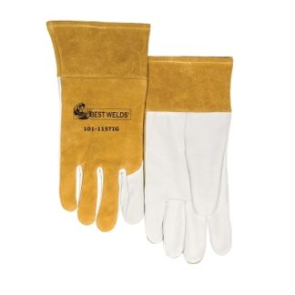 Anchor Brand MIG/TIG Welding Gloves, Capeskin, Medium, White 102036M