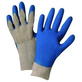 Anchor Brand Latex Coated Gloves, Large, Blue/Gray 6030L