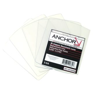 Anchor Brand Cover Lens, Miller, Outside Cover Lens, 5.675 in x 4.742 in, Polycarbonate, Clear UV326M